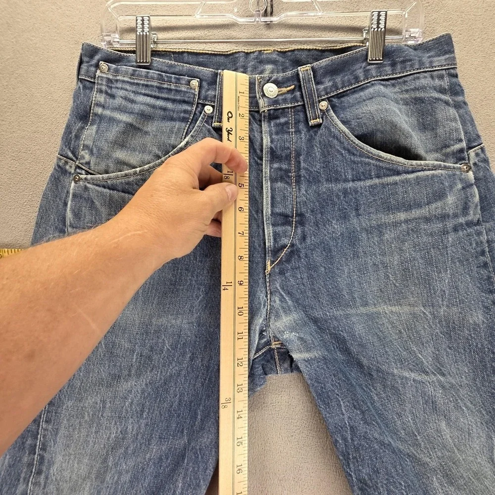 Vintage Levis Engineered Jeans Mens 32x32 Blue Twisted Button Fly Medium Wash